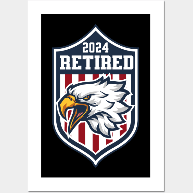 2024 Retired Wall Art by DesignVerseAlchemy